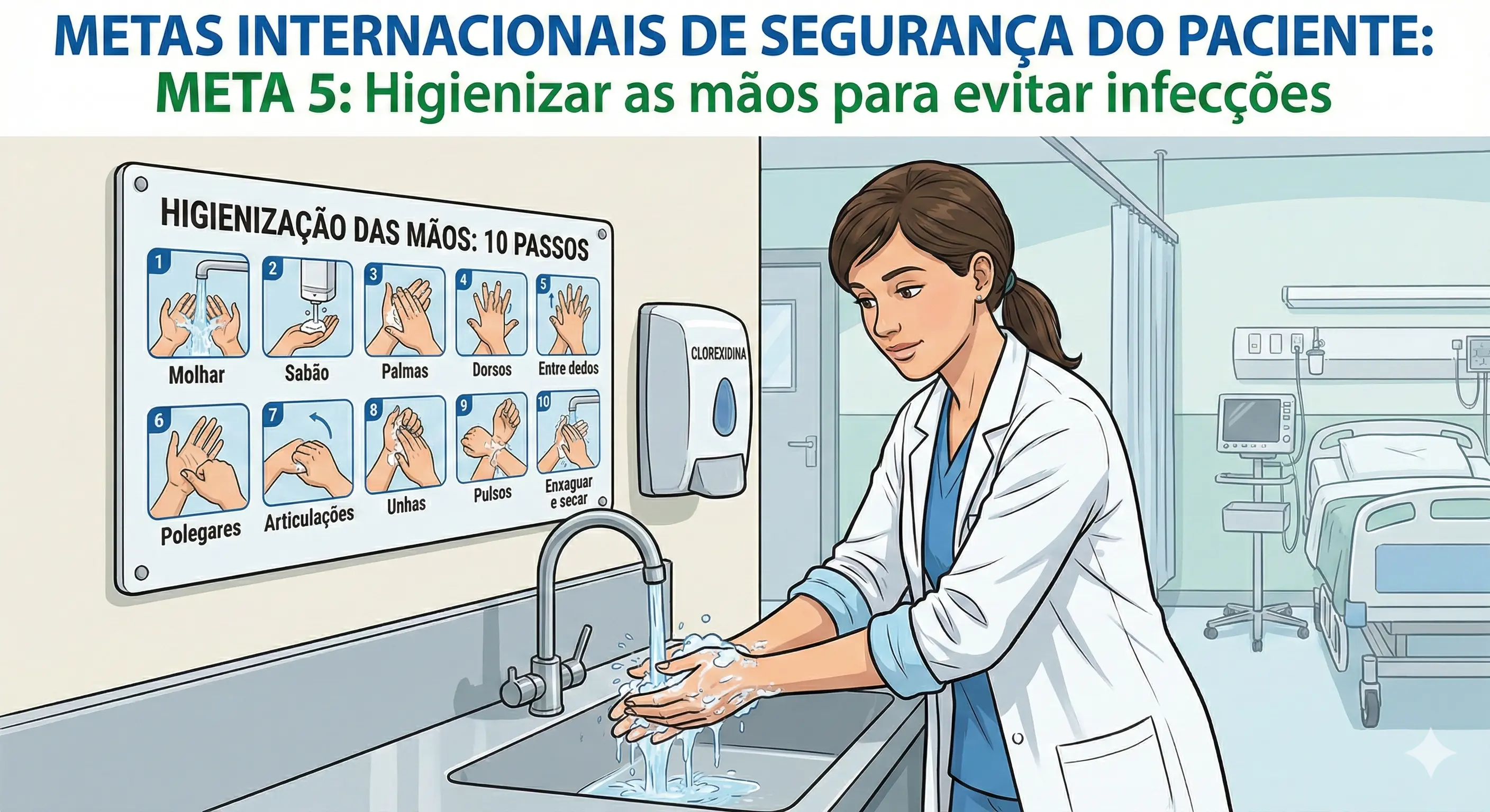 META 5  HIGIENIZAR AS MÃOS PARA EVITAR INFECÇÕES